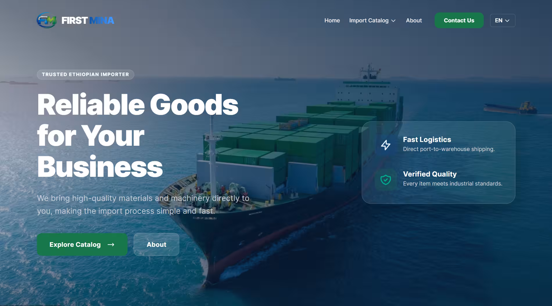 First Mina Import PLC